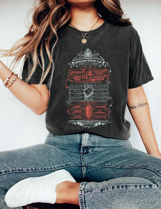 Magical School School List T-Shirt, Magical School Shirt Hoodie, Sweatshirt | ZylaModa.com