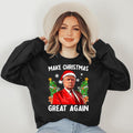 Make Christmas Great Again Funny Santa Trump 2024 Men Xmas Sweatshirt T-Shirts, Hoodie | ZylaModa.com