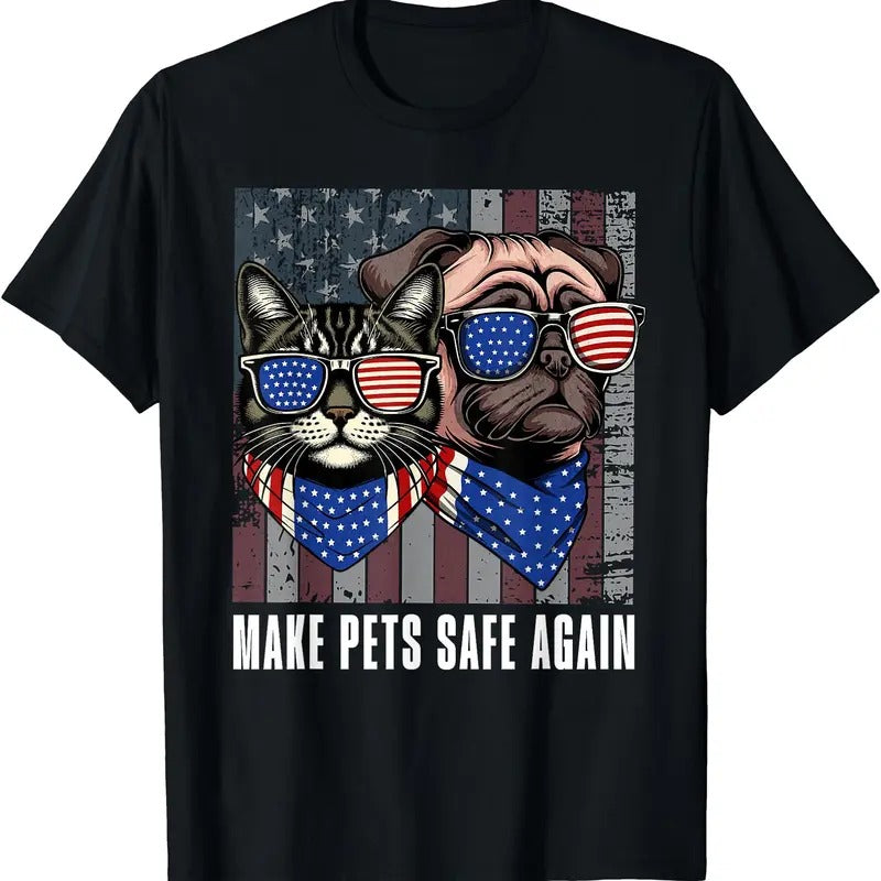 Make Pets Safe Again T-Shirt | Tee for Men & Women | Cotton Hoodie, Sweatshirt | ZylaModa.com