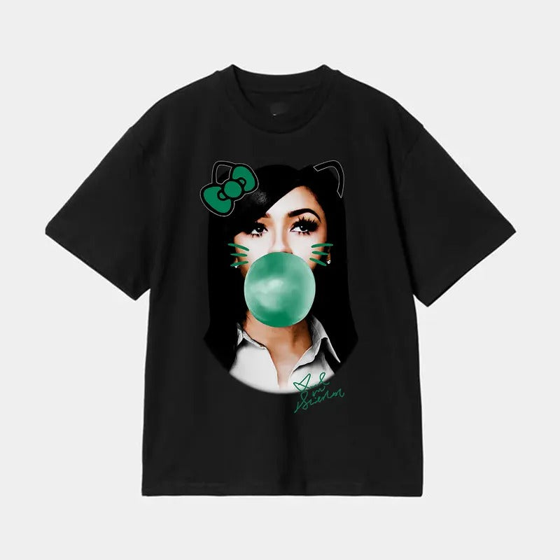 Make a Statement with Mariah Green Kitty Bubble Gum Big Face Rap Tee Shirt Hoodie, Sweatshirt | ZylaModa.com