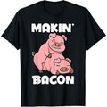 Making Bacon Funny Pig Jokes Adult Humor T-Shirt made in usa Hoodie, Sweatshirt | ZylaModa.com