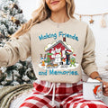 Making Friends And Memories Sweatshirt, Pete The Cat Christmas T-shirt, Groovy Cat Xmas Tee, Cat Lover Gifts, Children's...