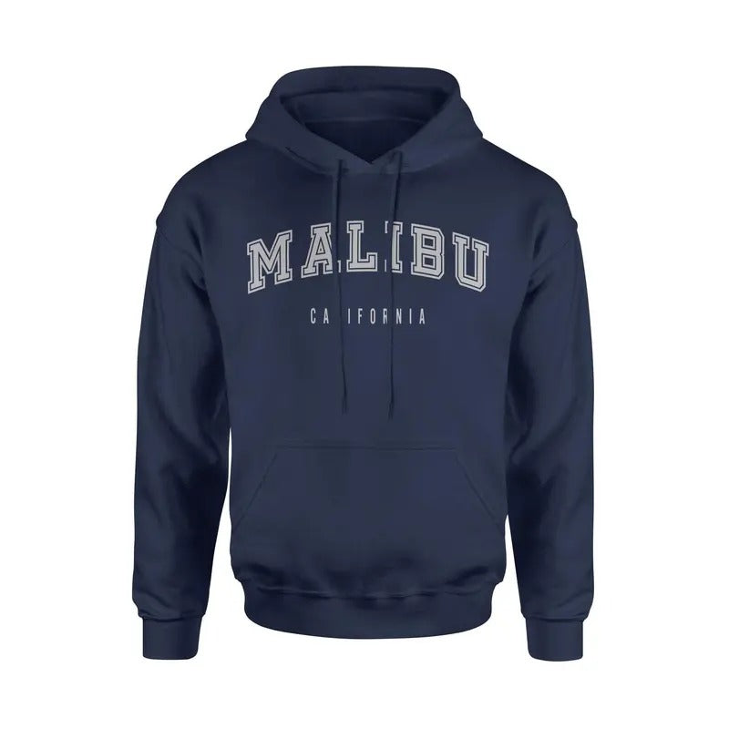 Malibu California Unisex Classic Hoodie Sweatshirt Cotton Fabric T-Shirts | ZylaModa.com