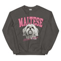Maltese Mom Club Sweatshirt ~ Sweatshirt Unisex Apparel Relaxed Fit Printed in the USA Clothing Womenswear Casual and...