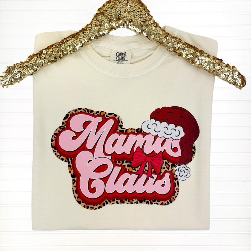 Mama Claus Comfort Color T-Shirt Hoodie, Sweatshirt | ZylaModa.com