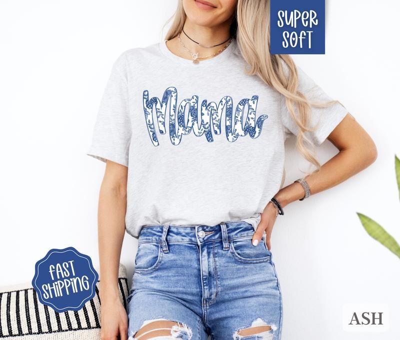 Mama Floral Shirt, Floral Mom Shirt, Mother's Day Gift for Mom, Mama Tshirt, Cute Mom Shirt Hoodie, Sweatshirt | ZylaModa.com
