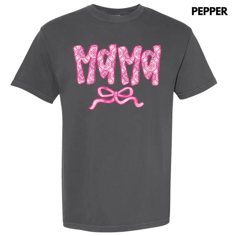 Mama Patterned Coquette Comfort Colors T-Shirt Hoodie, Sweatshirt | ZylaModa.com