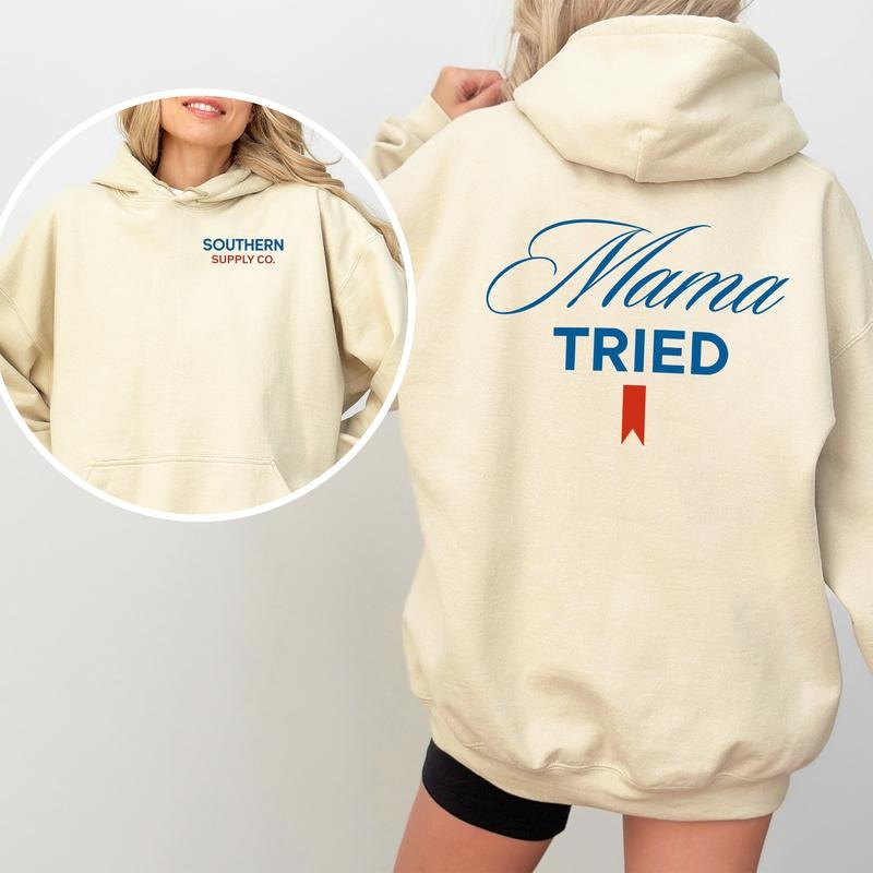 Mama Tried Hoodie, Unisex Shirt, Classic Country Music Tee, Soft Cotton Fabric, For Men & Women Sweatshirt | ZylaModa.com