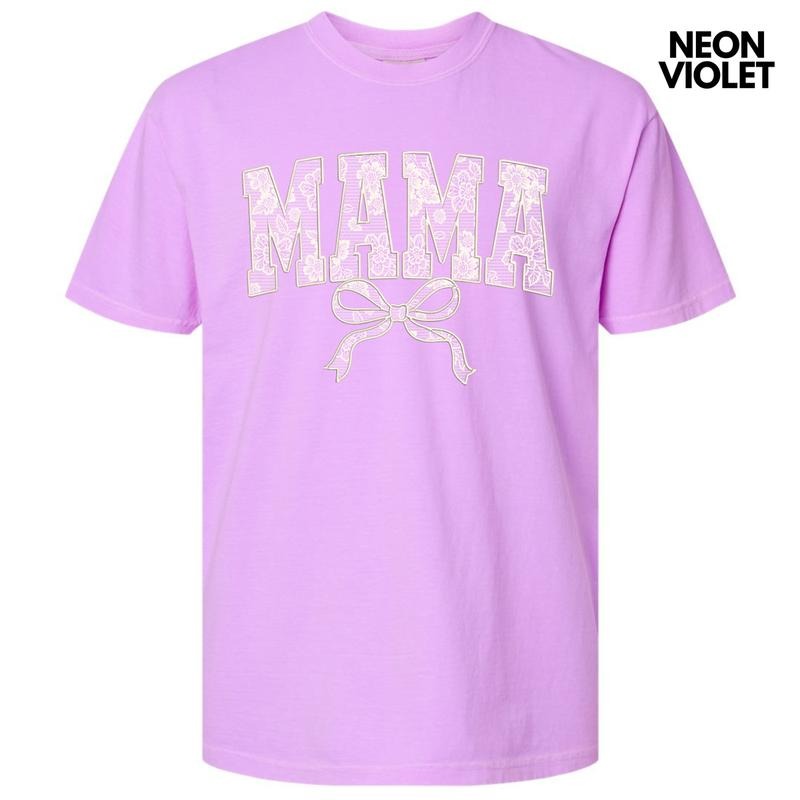 Mama White Lace Coquette Comfort Colors T-Shirt 'NLB' Hoodie, Sweatshirt | ZylaModa.com