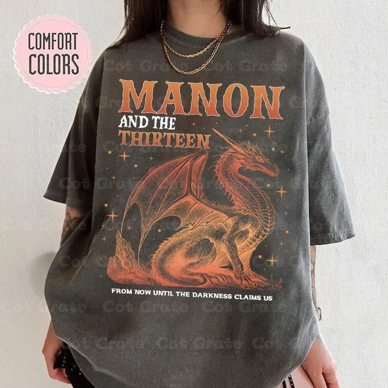 Manon Blackbeak The Thirteen T-Shirt - Throne of Glass Series - Sarah J Maas Bookish Merch - Aelin Galathynius