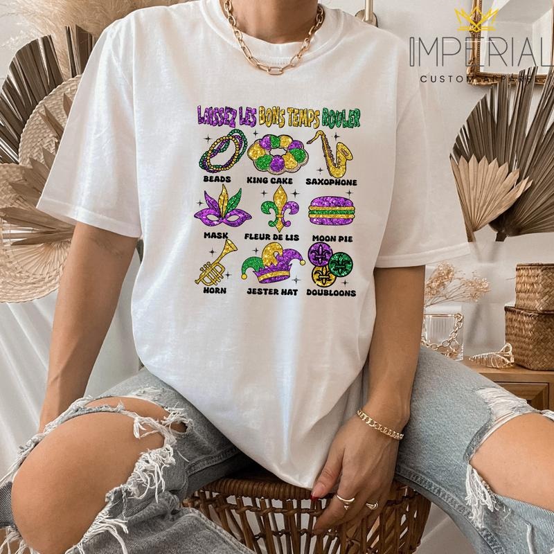 Mardi Gras Louisiana Sweatshirt, Mardi Gras 2024 Sweatshirt,  Mardi Sweatshirt, Louisiana Sweatshirt T-Shirts, Hoodie