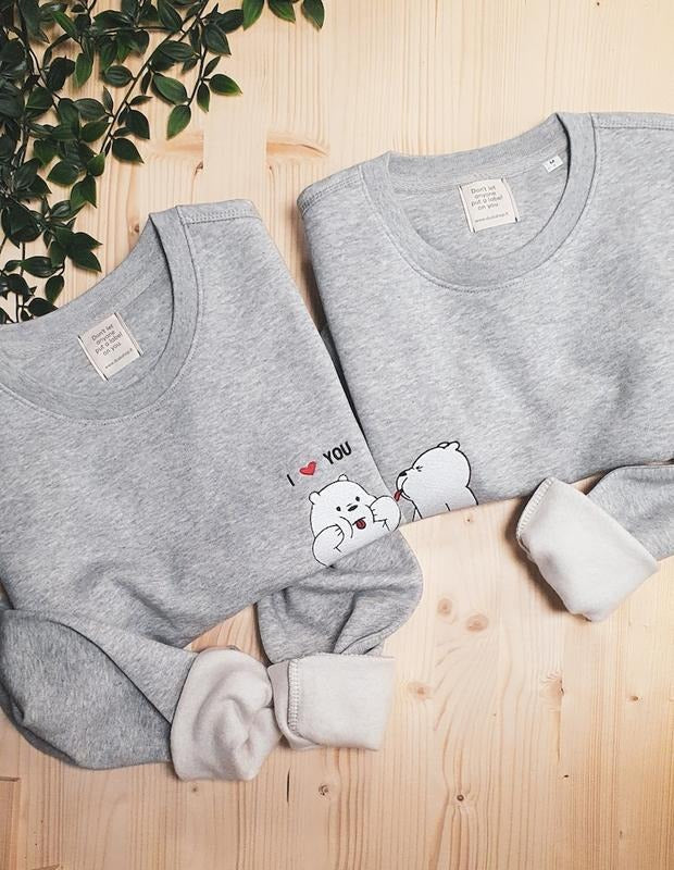 Matching sweatshirts  bears sweatshirts for couples gift for couples, Valentine's Day Gift  Hoodie and Sweater; T-shirt...