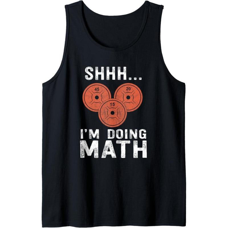 Math Lover Gym Weightlifting Funny Quote Workout Exercise Tank Top Made in USA T-Shirts, Hoodie, Sweatshirt | ZylaModa.com