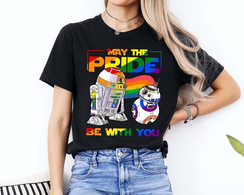 May The Pride Be With You T Shirt Hoodie Sweater Pride Month LGBTQ+ Shirt Pride Shirt Love Is Love Shirt Sweatshirt