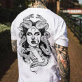 Medusa portrait short sleeves men T-shirt designer - Naughty Clothes Men Hoodie, Sweatshirt | ZylaModa.com