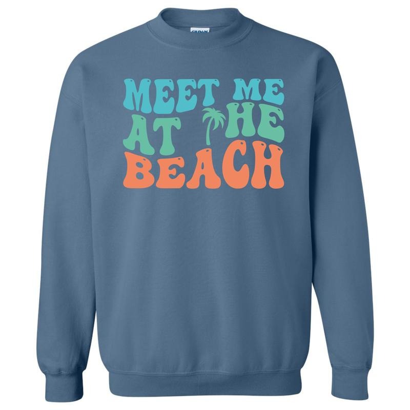 Meet Me At The Beach Sweatshirt 'NLB' T-Shirts, Hoodie | ZylaModa.com