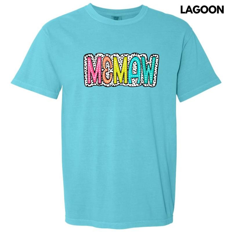 Memaw Neon Spotted Comfort Colors T-Shirt 'NLB' Hoodie, Sweatshirt | ZylaModa.com