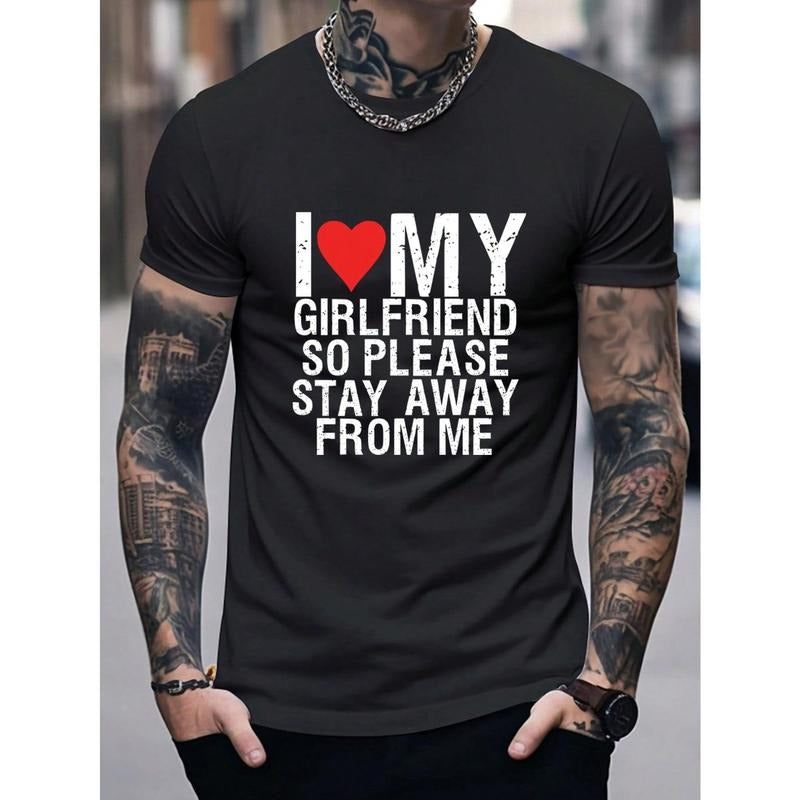 Men I Love My Girlfriend Slogan Printed Tee Made in USA i love gf shirt Hoodie, Sweatshirt | ZylaModa.com
