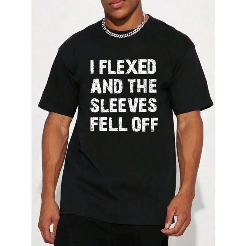 Men'S Slogan Printed T-Shirt For Spring And Summer Made in USA Hoodie, Sweatshirt | ZylaModa.com