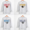 All Teams Football Sweatshirt Vintage Style, Unisex Women/ Men Shirt, Gift For Fan, Classic Cotton Menswear Embroidered...