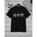 Men Skull Print T-shirt For Spring And Summer Made in USA Hoodie, Sweatshirt | ZylaModa.com