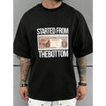 Men's Casual Short Sleeve T-Shirt With Dollar Bill Print Made in USA Hoodie, Sweatshirt | ZylaModa.com