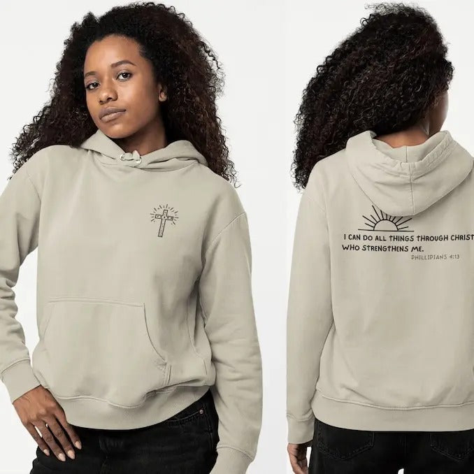 Men's Christian Hoodie Bible Verse Hoodie Christian Merch Mens Christian Streetwear Jesus Hoodie Christian Sweatshirt...