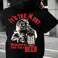 Men's Christmas Letter Print Drop Shoulder Hoodie, Fashion Casual Drawstring Pocket Hooded Sweatshirt for Daily Holiday...