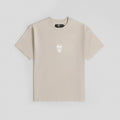Men's Gymreapers Oversized Skull Tee - Khaki, 100% Cotton, Plain Shirt for Summer Casual Hoodie, Sweatshirt | ZylaModa.com