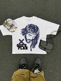 Men's Jesus Print Round Neck Tee, Regular Fit Casual Short Sleeve Crew Neck T-Shirt for Summer, Fashion Men's Top for...