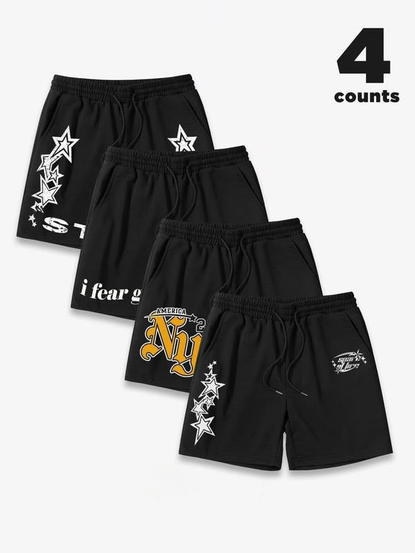 Men's Star Print Boxer Brief, Casual Comfy Breathable Underwear for Daily Wear, Mens Underwear for All Seasons T-Shirts,...