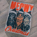 Meowy Christmas Cat Lovers Graphic Tee or Sweatshirt Hoodie | ZylaModa.com