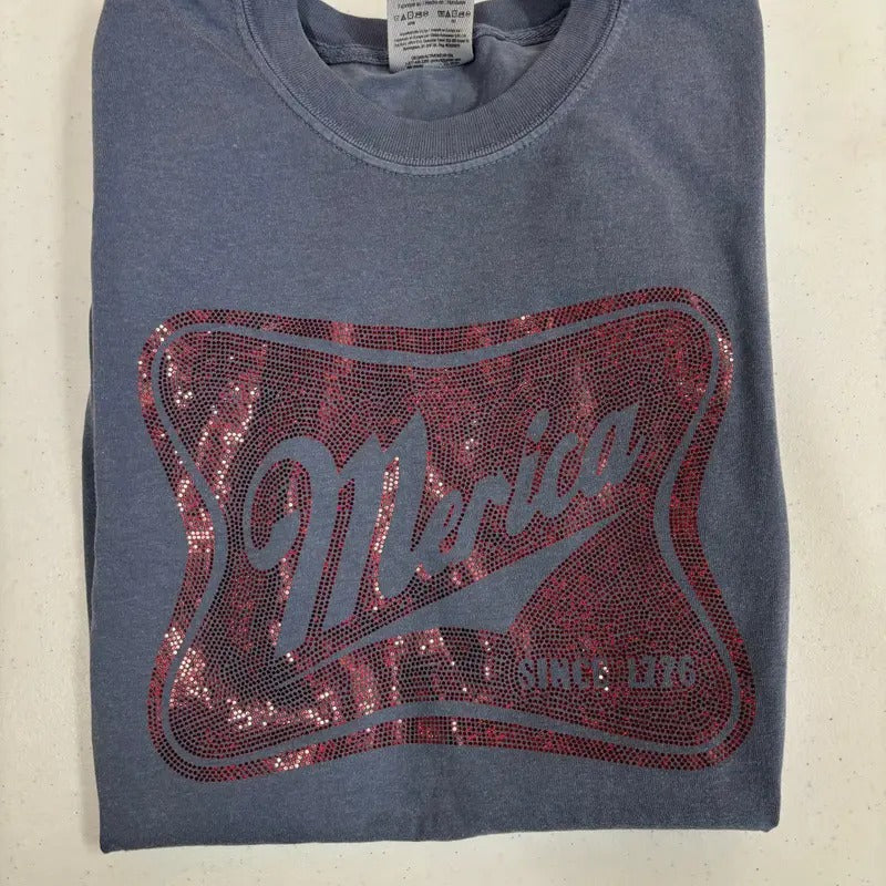 'Merica Spangled Comfort Colors T-Shirt Hoodie, Sweatshirt | ZylaModa.com