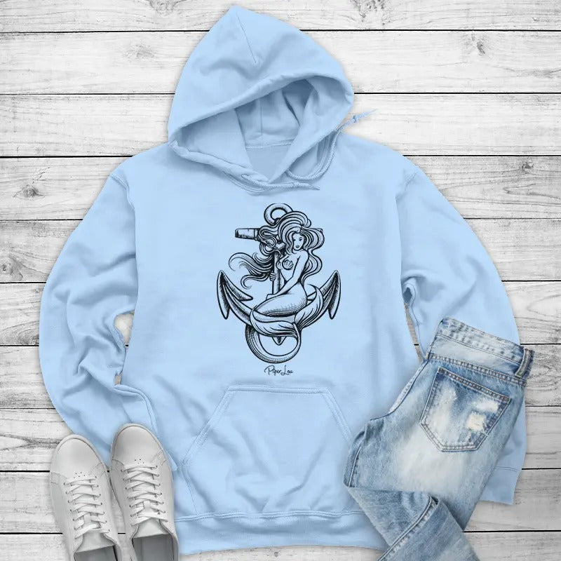 Mermaid Anchor Hoodie, Printed in the USA hoodie #funny #cute #girly T-Shirts, Sweatshirt | ZylaModa.com