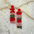 Merry & Bright Beaded Earrings T-Shirts, Hoodie, Sweatshirt | ZylaModa.com