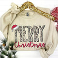 Merry Christmas Leopard Sweatshirt T-Shirts, Hoodie | ZylaModa.com