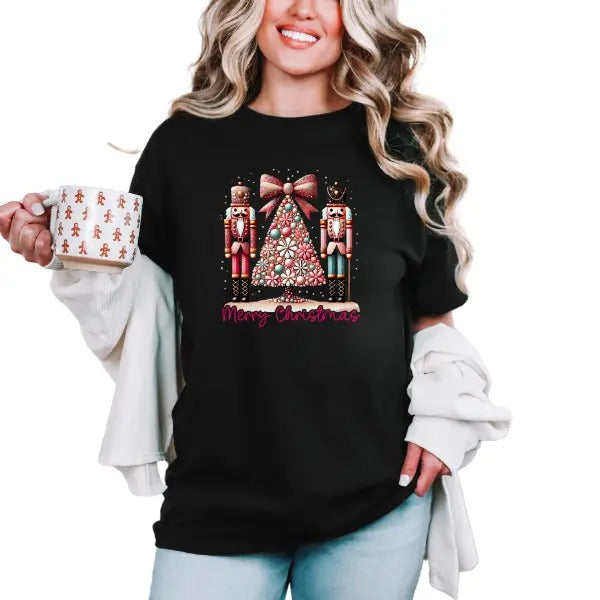 Merry Christmas Nutcracker Long Sleeve Crewneck, Hoodie, or Short Sleeve TShirt | Christmas Pullover Sweater |...