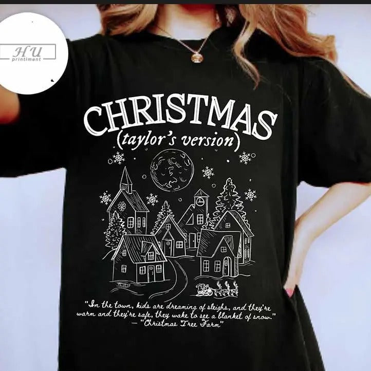 Merry Christmas Shirt, Music Christmas Sweatshirt Tshirt, Cute Winter Sweatshirt Hoodie | ZylaModa.com