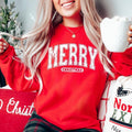 Merry Christmas Sweatshirt, Christmas Shirts, Cute Winter Sweater, Christmas Shirt for Women, Distressed Crewneck...