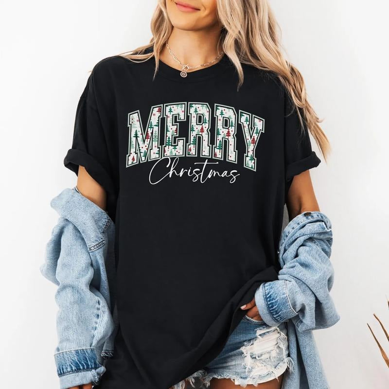Merry Christmas Sweatshirt, Christmas Vibes Sweater, Holiday Christmas Tee Shirt, Gift For Christmas Hoodie | ZylaModa.com