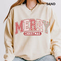 Merry Christmas Wrapping Paper Crewneck, Christmas Sweatshirt, Winter Season Graphic, Casual Cotton Crewneck, Polyester,...