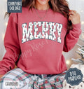 Merry Comfort Colors Sweatshirt, Trendy Women's Christmas Crewneck T-Shirts, Hoodie | ZylaModa.com