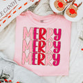 Merry Glitter, Christmas Shirt, Nutcracker Christmas,  Coquette Style Sweatshirt, Merry Christmas, Pink, Preppy Hoodie