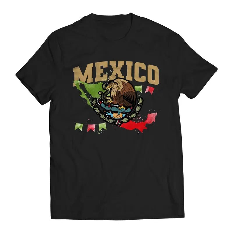 Mexican Flag Celebration Short Sleeve T-Shirt- Playera De Mexico Casual Classic Hoodie, Sweatshirt | ZylaModa.com