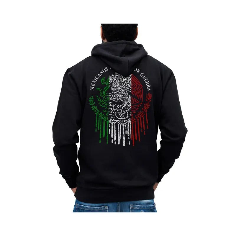 Mexicanos Al Grito De Guerra Mexican Flag Hoodie Sweatshirt Cotton Fabric T-Shirts | ZylaModa.com