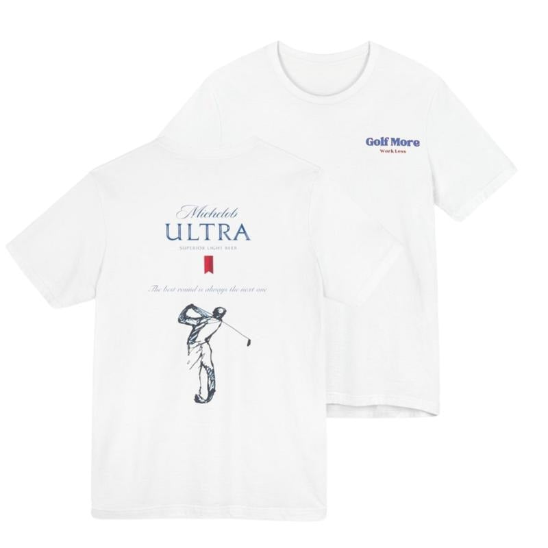 Michelob Ultra Golfing Front and back print T-Shirt, Gift For Men, 2 Side Sweatshirt Hoodie For Men Women | ZylaModa.com