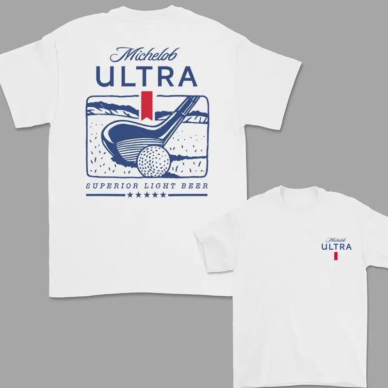 Michelob Ultra Golfing New Version T-Shirt, 2 Side T-Shirt For Men, Gift For Men Hoodie, Sweatshirt | ZylaModa.com