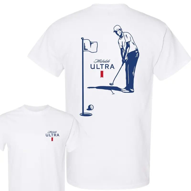Michelob Ultra Golfing T-Shirt, 2 Side T-Shirt, Retro Style, Men's Tshirt, Men' Clothes Hoodie, Sweatshirt | ZylaModa.com