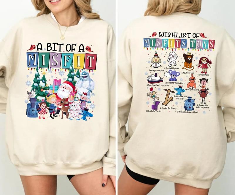 Misfits Toys Christmas Sweatshirt, Rudolphs The Red Nosed Reindeer Shirt, Christmas Movie Hoodie, Merry Christmas 2024...