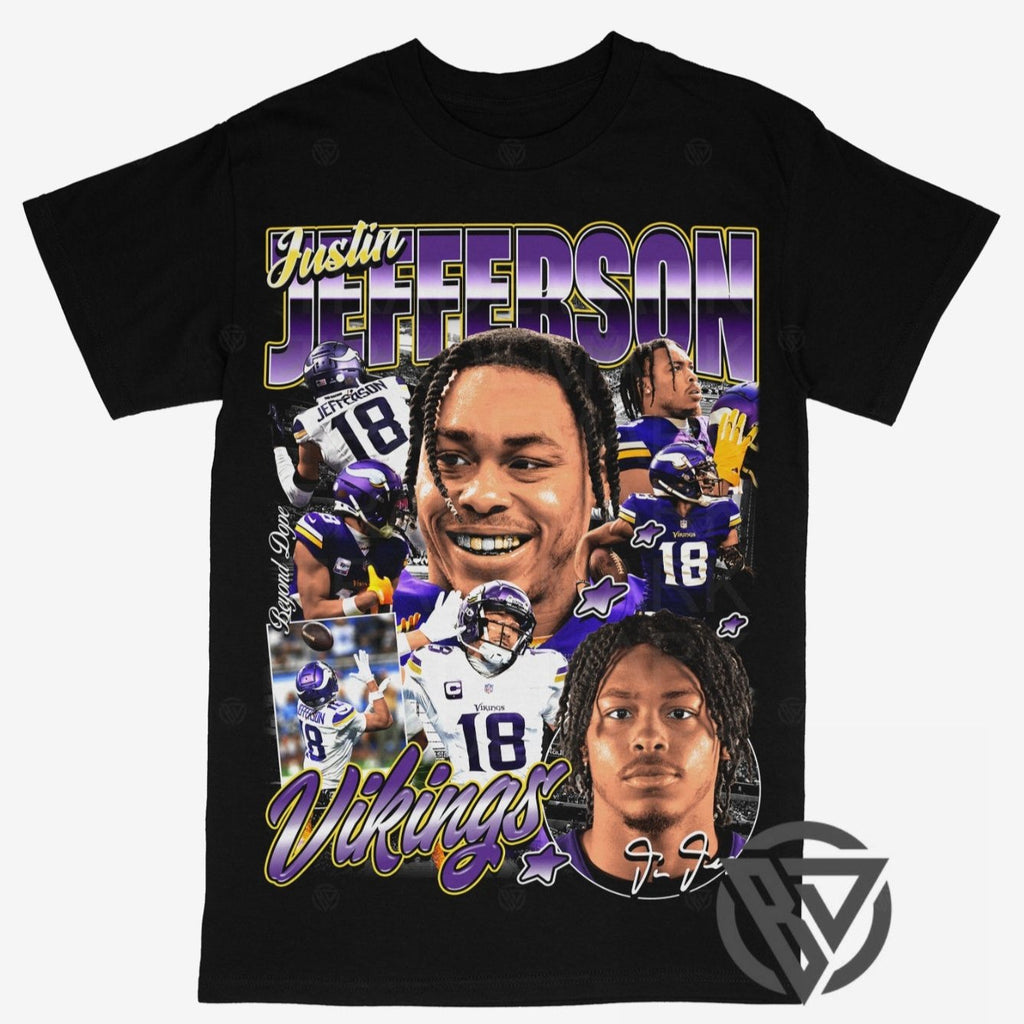 Justin Jefferson (V2) Tee Hoodie, Sweatshirt | ZylaModa.com (Image 1)